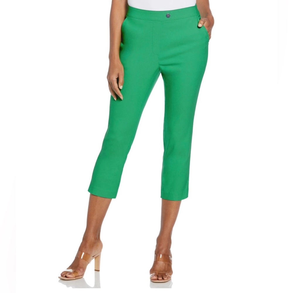 Rafaella Bright Green Women's Capris NWT Size 4 Work Pants